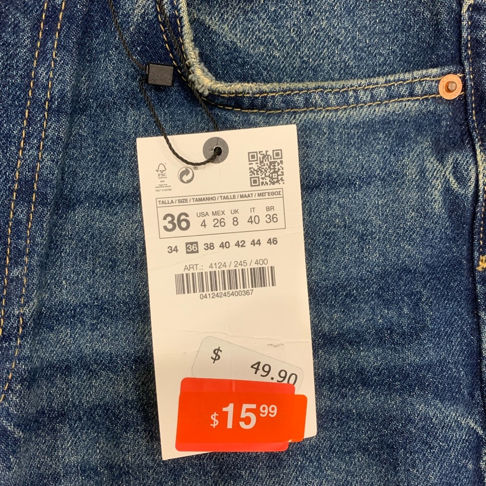 Zara jeans, new with 🏷